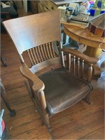 Oak rocking chair...very nice rocker