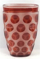 Cranberry Glass Vase