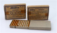 Vintage Western Primers For Smokeless Powder