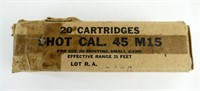 .45 Auto Govt. .45 cal M15 Shot Cartridges