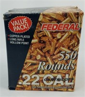 .22 LR Federal (550 rounds)