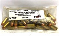 50 Rds 40 Smith & Wesson Ammo