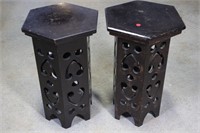 PAIR 5 SIDED PLANT TABLES