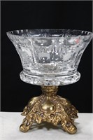 7 IN CRYSTAL COMPOTE