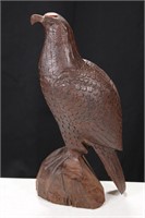 11 INCH CARVED WOOD EAGLE