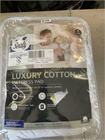 Luxury Cotton Mattress Pad-Twin