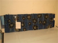 Fabric Bolt 10 Yards - Blue & Black Flowers