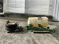 Cultivator Liquid Tank with Wheels