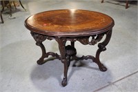 INLAID OVAL TABLE