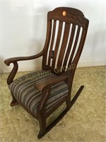 Slat Back Wood Rocker