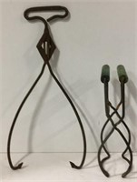 Antique Ice Tongs and Jar Grabber