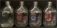 Vintage Glass Milk Jars