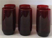 Vintage Anchor Hocking Ruby Red Tumblers