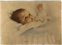 Vintage Colored Print by Bessie Pease Gutmann