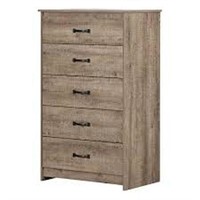 SOUTH SHORE 5-DRAWER CHEST (NOT ASSEMBLED)