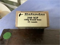DEFENDER  380ACP  100GR  50 ROUNDS