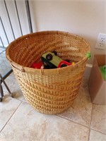 Basket of childrens toys