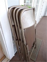Lot of metal folding chair