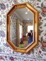Gorgeous Inlay wooden frame mirror