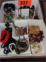 CONTAINER OF COSTUME JEWELRY- MONET & OTHERS