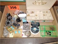 FLAT OF COSTUME JEWELRY- MONET & OTHERS
