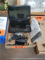 COBY V-ZON PORTABLE DVD PLAYER- COMPLETE