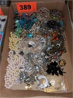 FLAT OF COSTUME JEWELRY