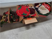 3 LOTS CHRISTMAS DECOR BOXES