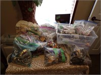 Large lot of bags of misc jewelry items