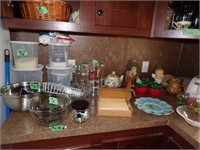 Misc kitchen cabinet, counter, drawers lot