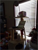 Cat Tower with misc items lot