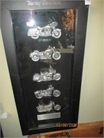 Harley Davidson in the 1980's Shadow Box