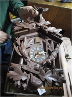 German Cuckoo Clock w/Animal Figures-has