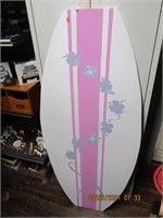 Lg. Wooden Surfboard Shaped Wall Plaque-53W x