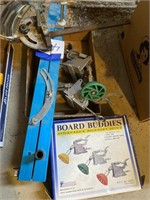 BOARD BUDDIES HOLD DOWN DEVICE & TABLE SAW ACCESS.