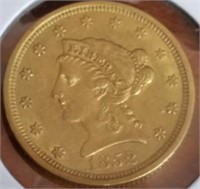 1852  $2.50 Gold Liberty