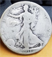 1918-S Walking Liberty Half Dollar