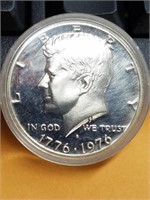 1976 Bicentennial 40% Silver Proof JFK Half Dollar