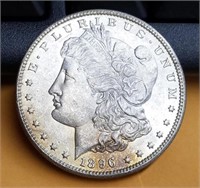1896 Morgan Silver Dollar  BU