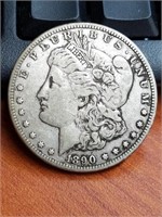 1890-CC  Morgan Silver Dollar