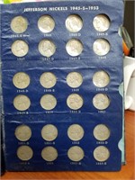 1938-1964 Jefferson Nickel Collection (see photos)
