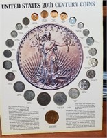 20th Century Coin Display