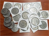 24 Assorted Eisenhower Dollars