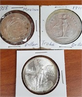 Assorted Foreign Silver (?) Coins
