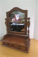 Table Top Dresser Mirror with Drawers 18" x 24"