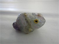 2.25" Carved Stone Frog