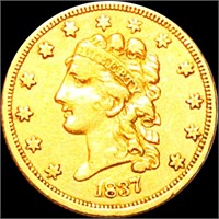 1837 $2..50 Gold Quarter Eagle UNCIRCULATED