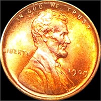 1909 V.D.B. Lincoln Wheat Penny UNCIRCULATED RED