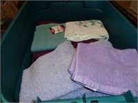 Large Tote of Bath Towels