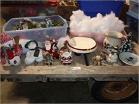 Santa Cake Plate & Lots of Holiday Items